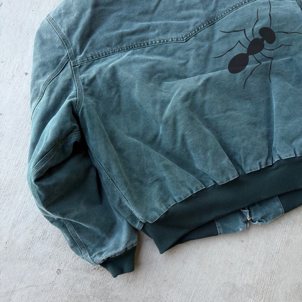 Carhartt HTG green quilted Santa Fe work wear jacket - Picture 6 of 7